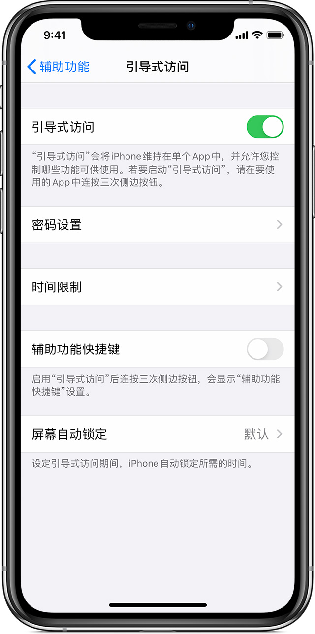 平江苹果手机维修分享如何在 iPhone 上退出引导式访问 